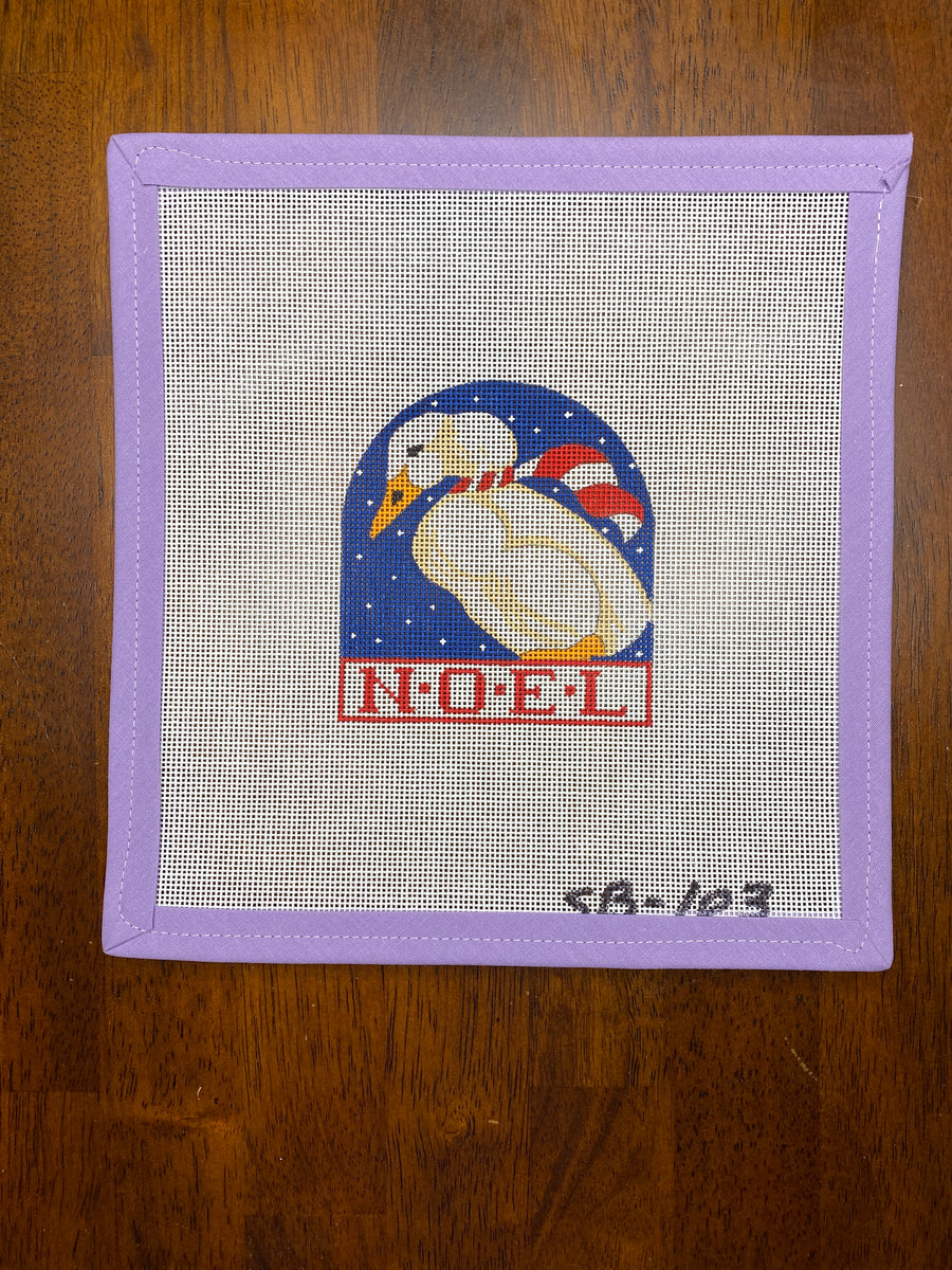 Goose Ornament Needlepoint Destashing