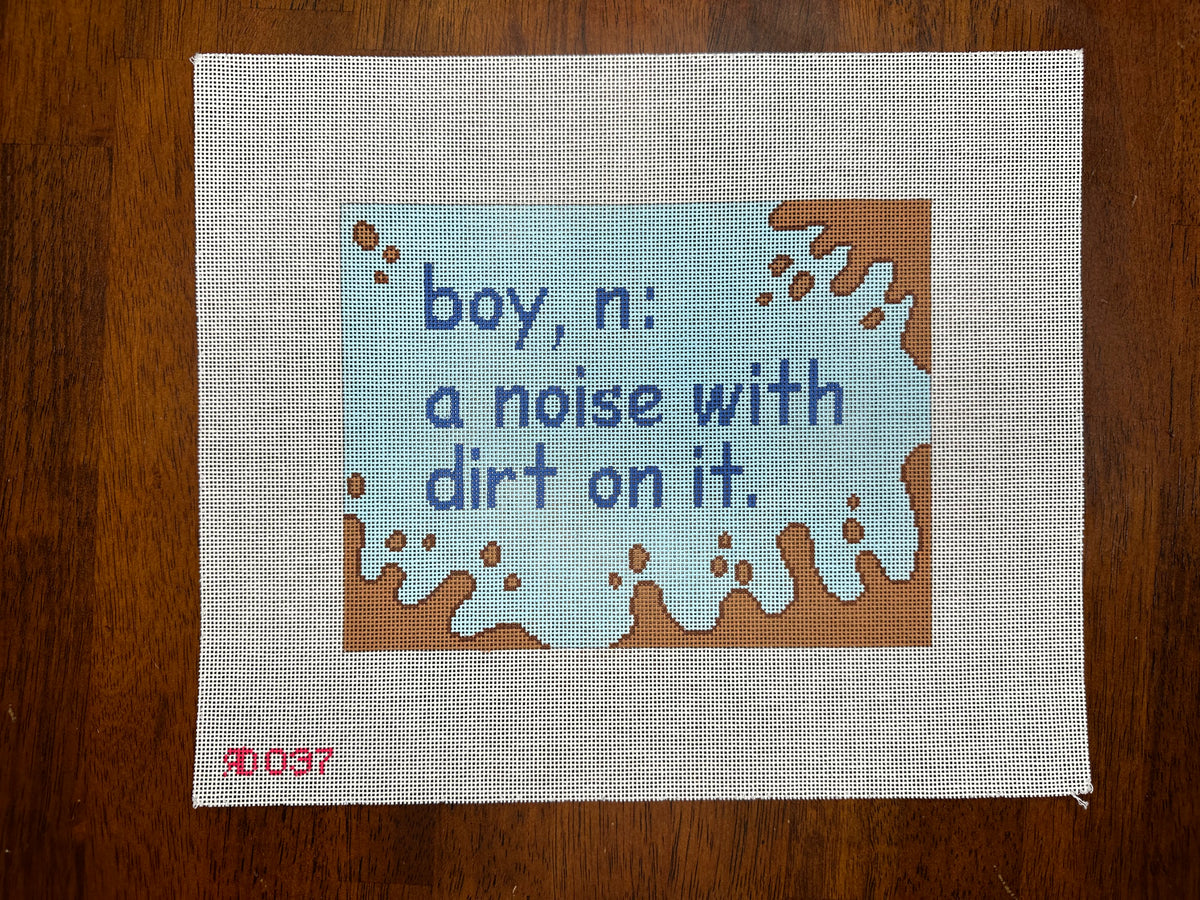 Boy Definition Needlepoint Destashing