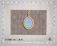 Pendant Clutch - Brown (print)