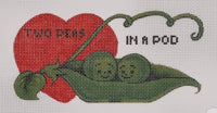 Vintage Valentine Two Peas in a Pod