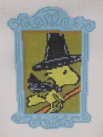 PEANUTS Halloween - Framed Woodstock as Witch Canvas