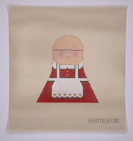 Granny with stitch guide
