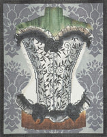 Black and White Corset with stitch guide