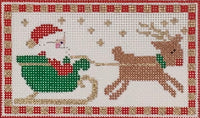 In a One Horse Open Sleigh with stitch guide