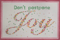 Don't Postpone Joy with stitch guide