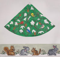 Woodland Winter Tree (round) Hinged Box - no hardware