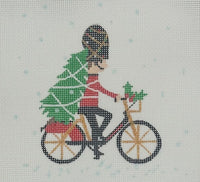 London Christmas - Guardsman on Bicycle