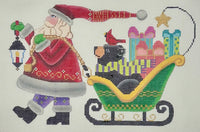 Santa Pulling Sleigh