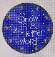 Snow is a 4-Letter Word with stitch guide