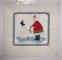 Feeding the Birds Santa II with stitch guide