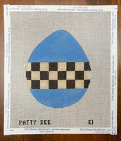 Checkered Egg - Blue