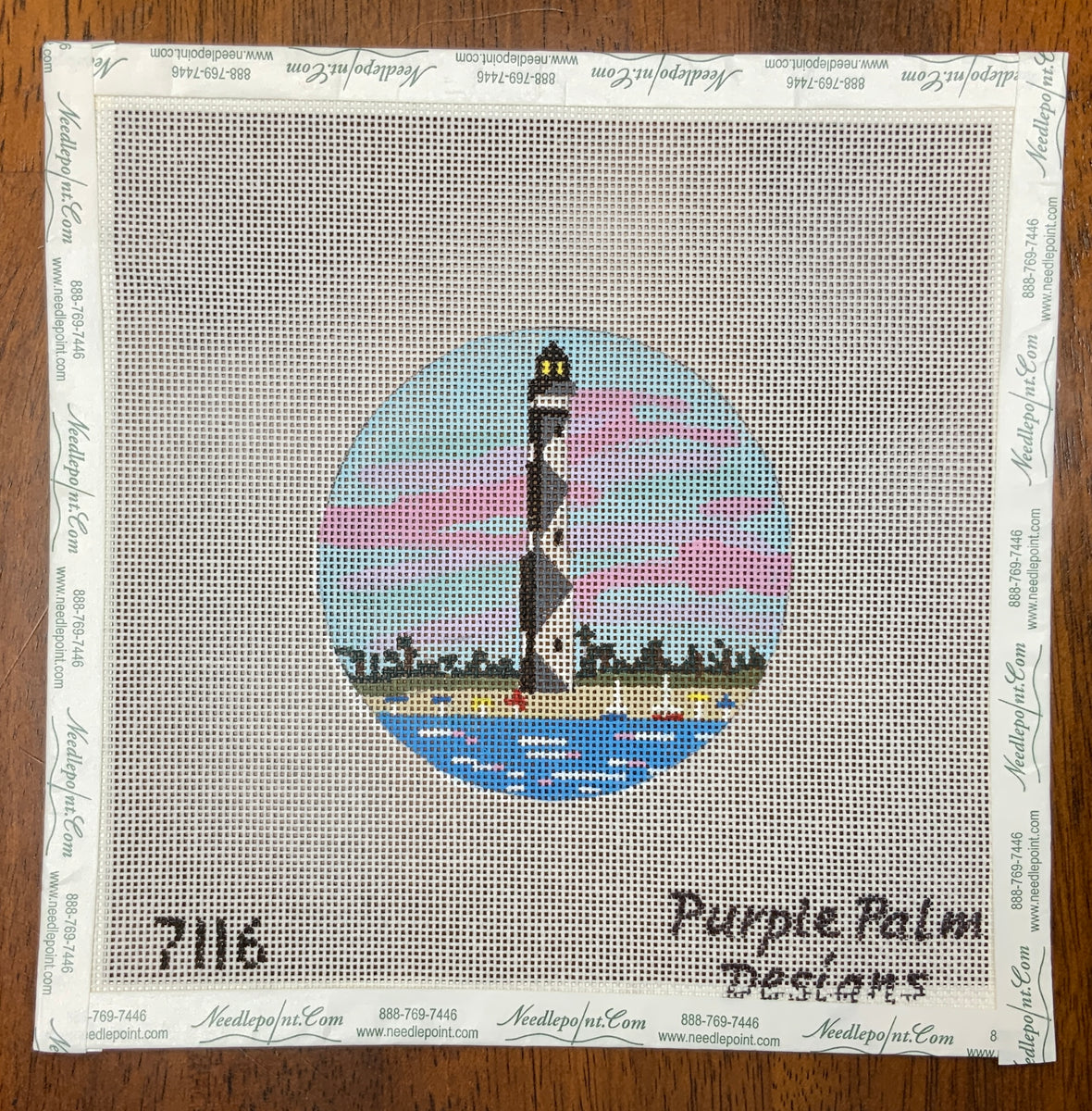 Cape Lookout Lighthouse Needlepoint Destashing