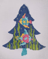 Tropics Frilly Fish Tree with stitch guide