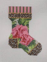 Leopard & Rose Micro Sock