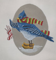 Blue Jay with Stocking