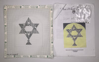 Star of David with stitch guide
