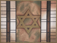 Gold Geometric Tallis Bag