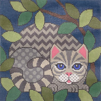 Out Cattin Around with Silver Tabby