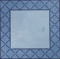Blue Monogram Square Insert