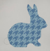 Sky Blue Houndstooth Bunny