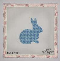 Sky Blue Houndstooth Bunny