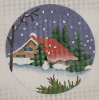 Snowy House Round
