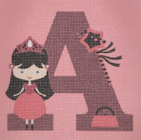 Letter A Princess (print)