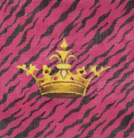 Crown on Pink Animal Print