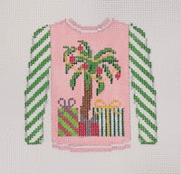 Pink Palm Tree Sweater