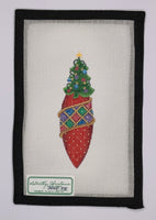 Christmas Tree Ornament - Harlequin Ribbon
