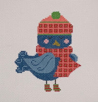 Blue Bird with Scarf