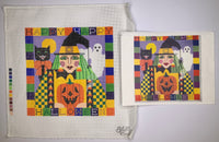 Happy Halloween Witch with stitch guide