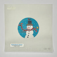 Snowman with Birds