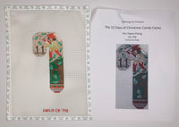 11 Pipers Piping Candy Cane with stitch guide