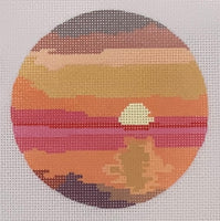 Caribbean Sunset Round