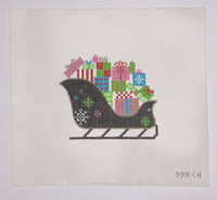 Black Sleigh with Presents