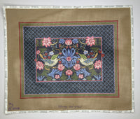 Strawberry Thief Long Pillow