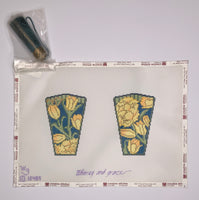 Wm's Wild Tulips Scissor Case with Tassel