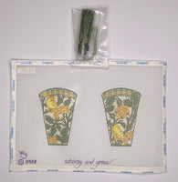 Wm's Yellow Bird Scissor Case with Tassel