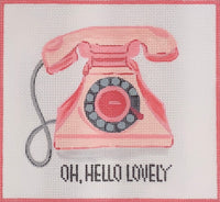 Oh Hello Lovely Retro Pink Telephone