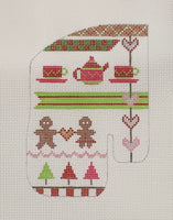 Mini Gingerbread Oven Mitt with stitch guide