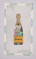 Champagne Bottle - Tobacco Leaves