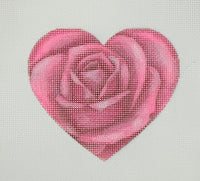 Pink Rose Heart (print)