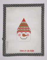 Snowman Face - Red/Green Hat