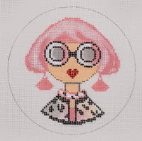 Pink Lady Round with stitch guide