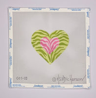 Mini Heart - Double Zebra