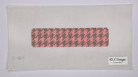 Pink and Brown Houndstooth Cuff