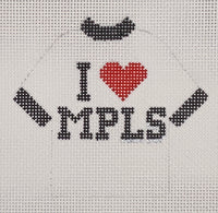 I Heart MPLS Shirt Ornament