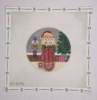 Christmas Stitching Girl Ornament