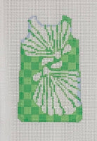 Shell Stencil/Lime Mini Shift